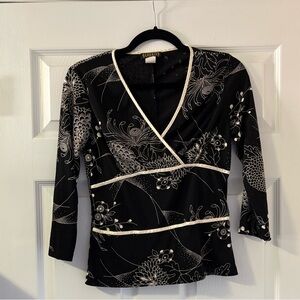 Y2K Vintage Patterned Long Sleeve